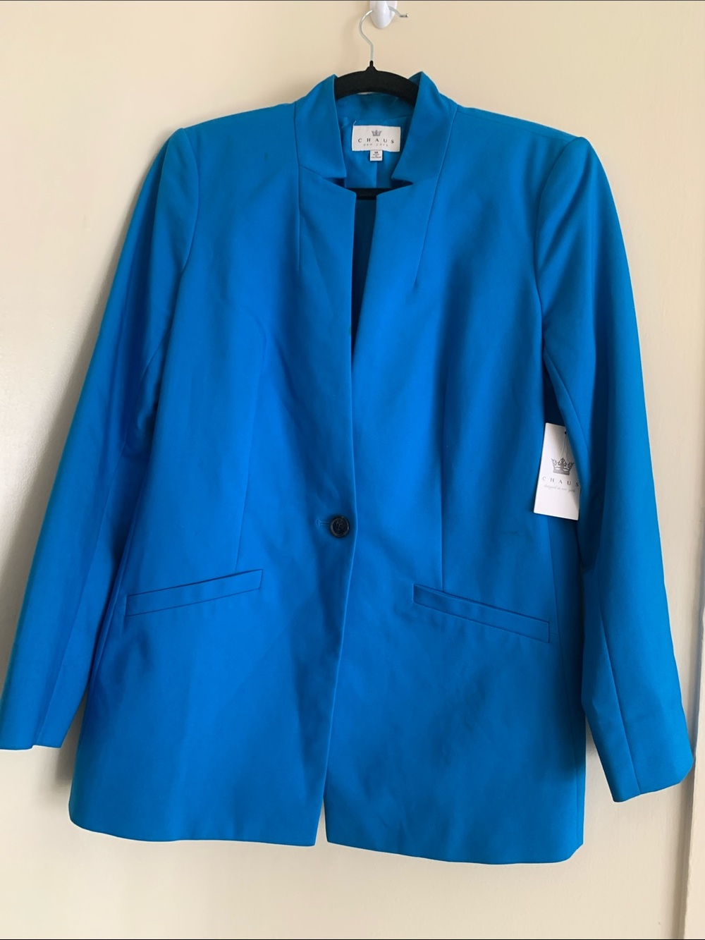Chaus Women’s Vibrant Blue Single-Button Blazer